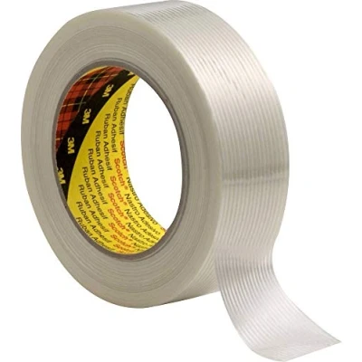 Image of 3 m 8956 7000035363 Scotch Filament Tape Clear 50 mm x (Pack of 18), 0.13 mm, transparent, 18
