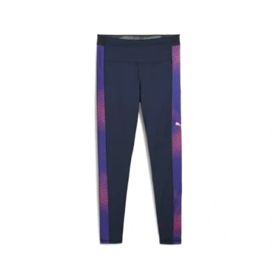 Image of Puma Individualblaze Leggings, Women&#039;s, Size: Small, Club navy/dark amethyst