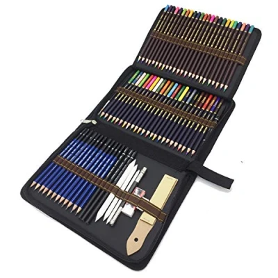 Image of WGOT Drawing Pencils, 72 Pieces Sketch Pencils and Coloured for Colouring Ideal Artists, Adults Children
