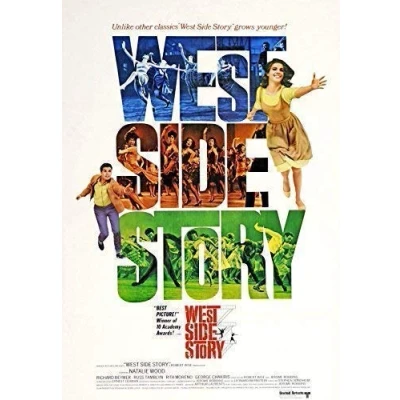 Image of WEST SIDE STORY 2..Natalie Wood .. 1961 Vintage Musical Movie Poster A1 A2 A3 A4 Sizes (Super Size [24 x 36ins]) (A3 29 42 cms)