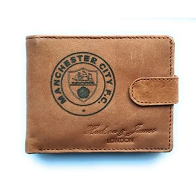 Image of Manchester City leather stadium wallet boxed genuine merchandise great gift