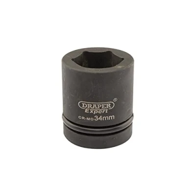 Image of Draper Expert HI TORQ� 6 Point Impact Socket, 1&quot; Sq. Dr., 34mm
