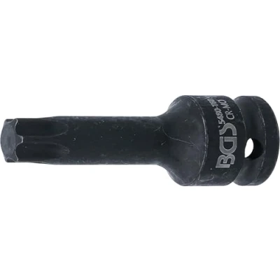Image of BGS 5480 T60 Impact Bit Socket length 75 mm 12.5 (1/2&quot;) Drive T Star (for Torx)