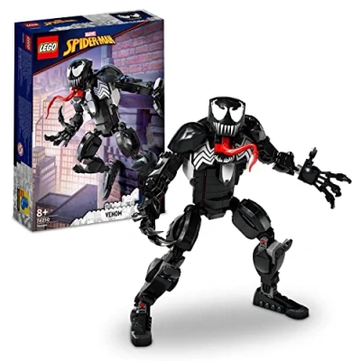 Image of LEGO 76230 Marvel Venom Figure, Fully Articulated Super Villain Action Toy, Spider Man Universe Collectible Set, Alien Toys for Boys and Girls