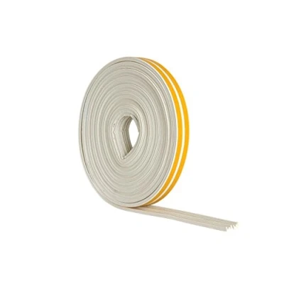 Image of STORMGUARD B06XFC5LZ8 EPDM E Profile Draught Excluder Self Adhesive Rubber Weather Strip 5m, White