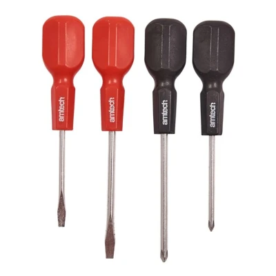 Image of Amtech L0850 4 Piece Cabinet Handle Screwdriver Set