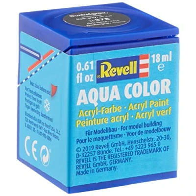 Image of Revell 18ml Aqua Color Acrylic Paint (Darkgrey Silkyy Finish)