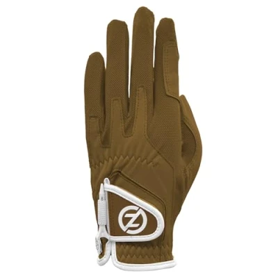 Image of Zero Friction Ladies Cabretta Elite Left Hand Golf Glove, One Size, Tan