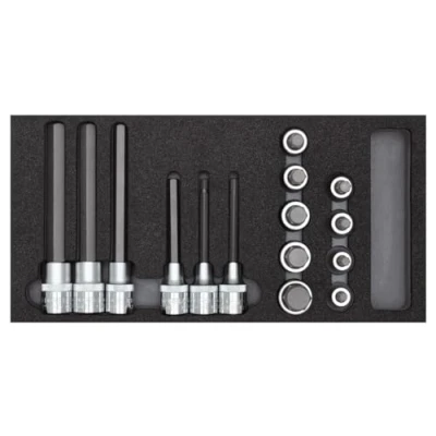 Image of Gedore Screwdr.bit sockets 1/2 2/6 CT 15pcs