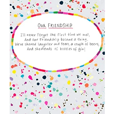 Image of Our Friendship Card, Funny Card for Friend, Birthday Happy Her, Female Them