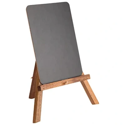 Image of APS 71531 2 Piece Mini Easel with Acacia Wood Stand, 19.5 x 15 24 cm