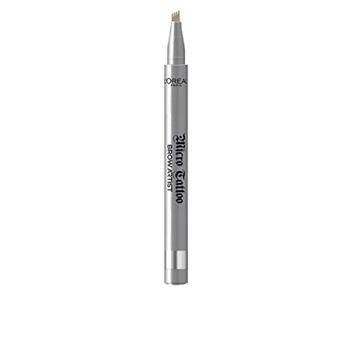 Image of L&#039;Oréal Paris Unbelieva Brow Micro Tatouage 101 Blonde, Smear Resistant Felt Tip Pen with Trident Tip, Up to 24H Hold, Microblading Effect