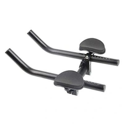Image of Bicycle Rest Handlebar Bike Aluminium Alloy Arm Handlebar, TT Bar Aero Triathlon Time Trial Tri Cycling For Relaxlation MTB Or Road Aluminum (Black)
