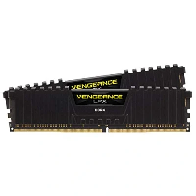 Image of Corsair CMK16GX4M2B3000C15 Vengeance LPX 16 GB (2 x 8 GB) DDR4 3000 MHz C15 XMP 2.0 High Performance Desktop Memory Kit, Black