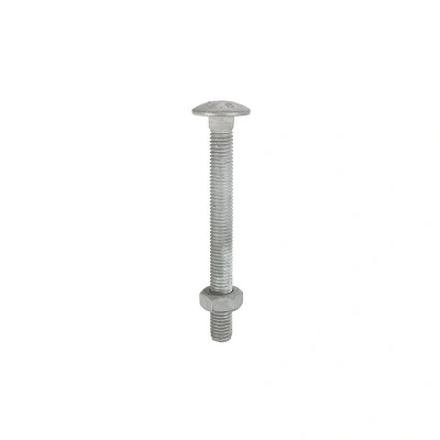 Image of Timco Carriage Bolts &amp; Hex Nuts Hot Dipped Galvanised (Size M12 x 110 25 Pieces)