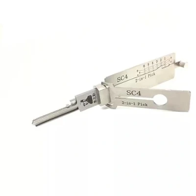 Image of RLOKK Home Door Civil 2 in 1 Lock Pick and Decoder Tool, Picking Key Reader, Professional Locksmith Tool (SC4)
