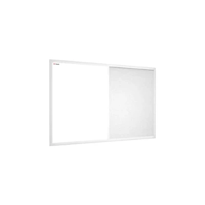 Image of ALLboards Whiteboard and White Cork Combo Board in a Wooden Frame 60x40cm