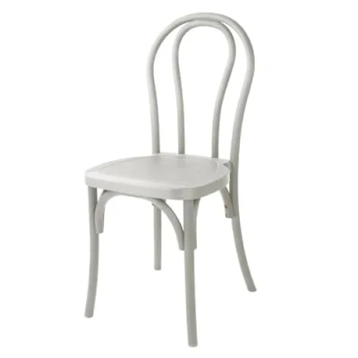 Image of Bolero Soho Bentwood Style Resin Chairs Limewash (4 Pack)