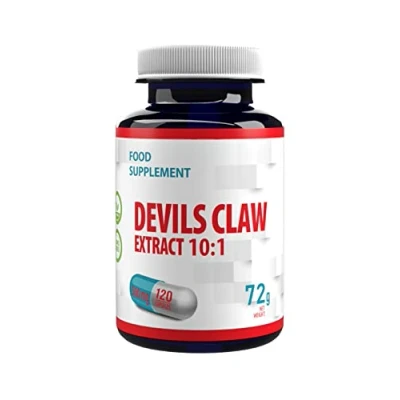 Image of Devils Claw 10:1 Extract (5000mg Equivalent) 120 Vegan Capsules, Joint and Aches, Anti Inflammatory Support, High Strength Supplement