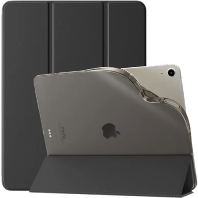 Image of TiMOVO for New iPad Air 13 inch (M2) Case 2024, Slim Soft TPU Translucent Frosted Back Protective Cover 13, Support Auto Wake/Sleep Black
