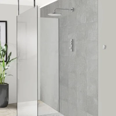 Image of Aqualisa ISD.A1.BFW.23 iSystem Smart Shower Concealed with Wall Fixed Head for HP/Combi Systems