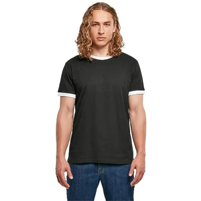 Image of Build Your Brand Ringer Tee Black/White 4XL