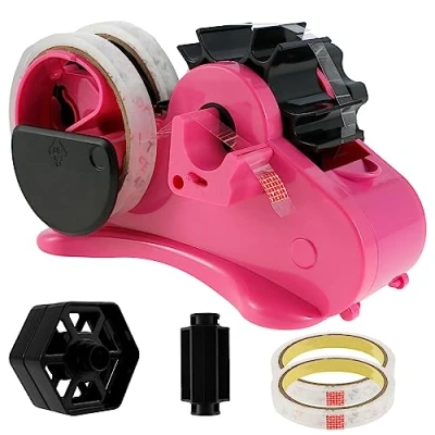 Image of Heat Tape Dispenser Sublimation, Multiple Roll Cut with 2 Tapes, Semi Automatic Desk Dispenser, Compact Sublimation for Transfer Office