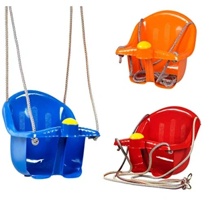 Image of Childrens Childs Toddler Adjustable Outdoor Garden Rope Safety Safe Swing Seat