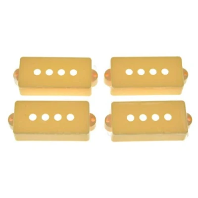 Image of Dopro 4 Pack P Bass Pickup Covers String for Precision Cream