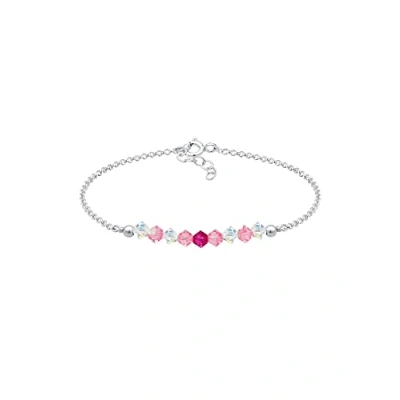 Image of Elli Girls&#039; Pink Charm Bracelet 0202682118_14 14cm length