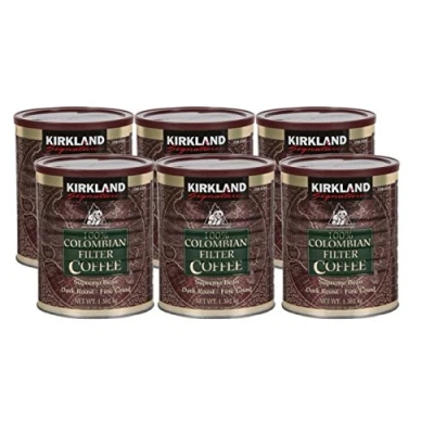 Image of Kirkland Signature 100% Colombian Ground Filter Coffee, 1.362 kg