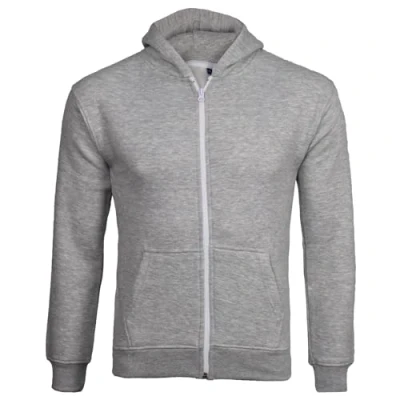 Image of True Face Kids Zipper Hoodie Top Youth Long Sleeve Casual Hoody Girls Boys Unisex Zip Up Sweatshirt (Grey No Cord,9 10 Years)