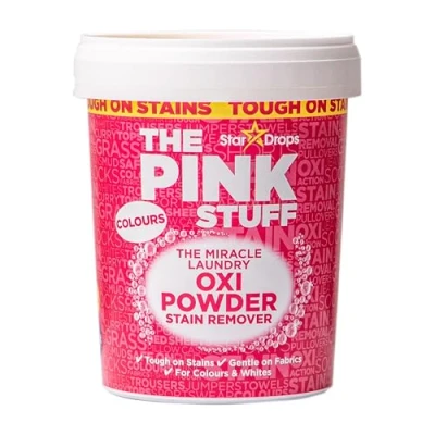 Image of Stardrops The Pink Stuff Oxi Powder Stain Remover Colours 1kg