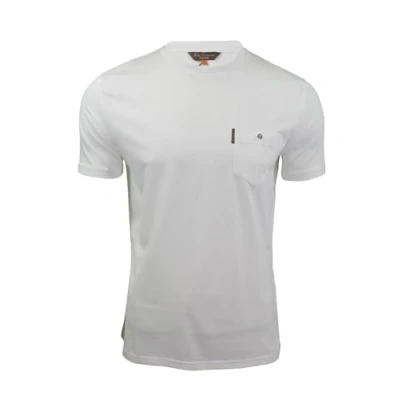 Image of Ben Sherman Mens Classic Spade Pocket Target Button Cotton T Shirt 59326 White