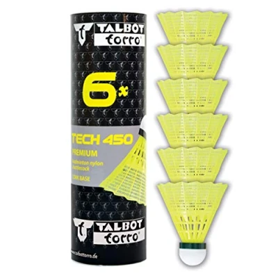 Image of Talbot Torro Badminton Shuttlecock Tech 450, yellow/green