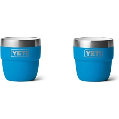 Image of YETI Rambler 4 Oz Espresso Cups 2 Pack Big Wave Blue