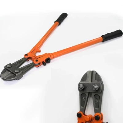 Image of Crystals 18/24/36 Inch Bolt Cutter, Chain Cutter for Chains, Padlocks, Wire Fencing, Chicken Padlock Croppers with Comfortable Rubber Grip Orange (24 Inch)