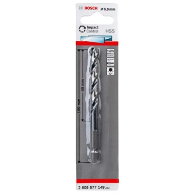 Image of Bosch Professional impact Control HSS Twist Drill Bit (for metal, 6.8 x 69 109 mm, accessories for drills)