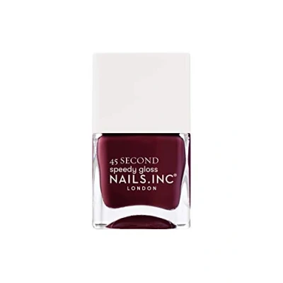 Image of Nails.INC 45 Second Speedy Gloss Nail Polish, Quick Drying and Long Lasting Color, Formulated to Strengthen Nails Extend Wear Time, Cruelty Free, Vegan, Meet Me On Regents Street
