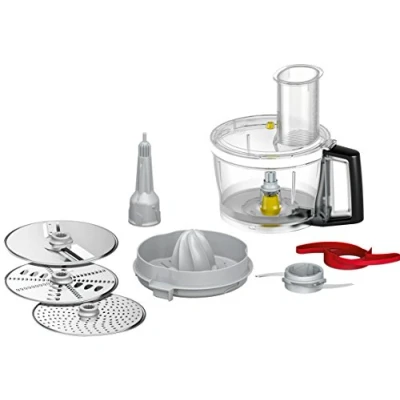 Image of Bosch VeggieLove Plus Accessory kit with Universal Grinder MUZ9VLP1, Plastic, Schwarz, Grau, Metallisch, Transparent