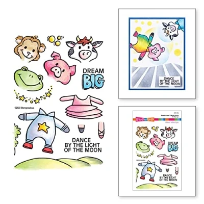 Image of Spellbinders Stampendous FransFormer™ Moon Dance Clear Stamps