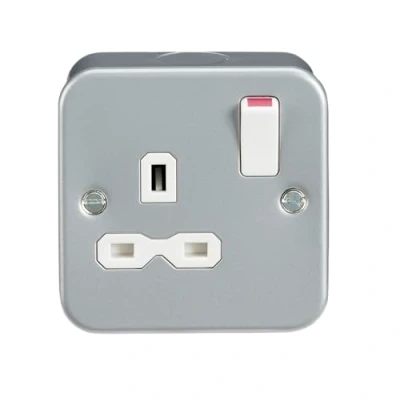 Image of KnightsBridge Metal Clad 13A 1G DP Switched Socket