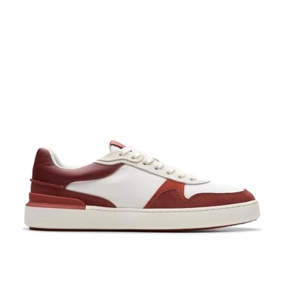 Image of Clarks Courtlite RACE Trainers, Men&#039;s, Size: 7, Rust Leather