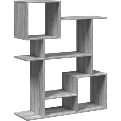 Image of vidaXL Room Divider Bookcase Grey Sonoma 92x29x112 cm Engineered Wood
