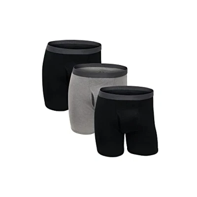 Image of Fruit of the Loom Men&#039;s Tall Tag Free Underwear &amp; Undershirts, Big Man Coolzone Fly Boxer Brief 3 Pack, 5X Large