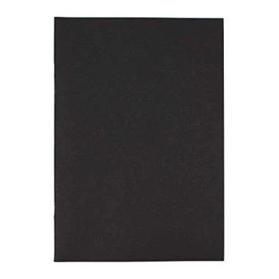 Image of Silvine A5 sketch book white cartridge paper black card cover