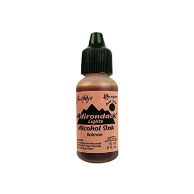 Image of Tim Holtz Alcohol Inks and Accessories Adirondack Lights Salmon Ink, Multi colour, 0.5oz