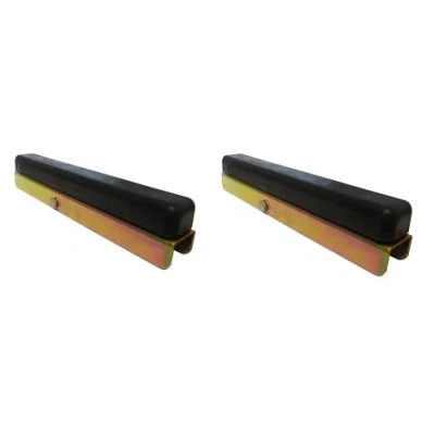 Image of leisure MART 2 x Side buffer channel boat trailer brackets and rubber buffers Pt no. LMX1505