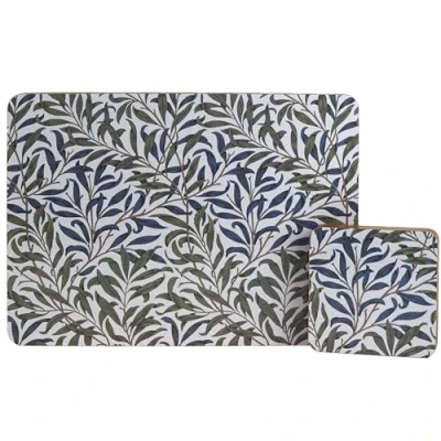 Image of BWG Hardback Placemats &amp; Coasters Willow Bough Set of 4