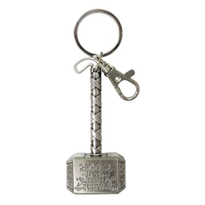 Image of Thor Hammer Pewter Key Chain